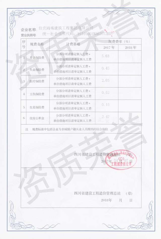 四川省规费记取标准--3