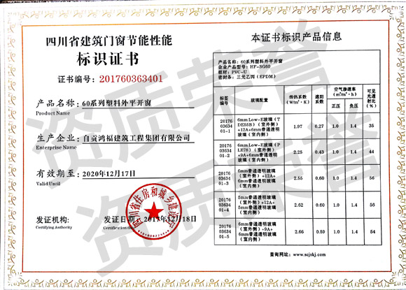 四川省建筑门窗节能性能标识证书--60系列塑料外平开窗.jpg